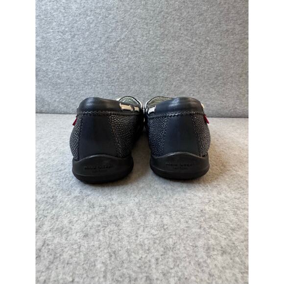 Marc Joseph New York Navy Pebbled Leather Hand Stitched Golf Moccasins  – Size 6 - Picture 4 of 8